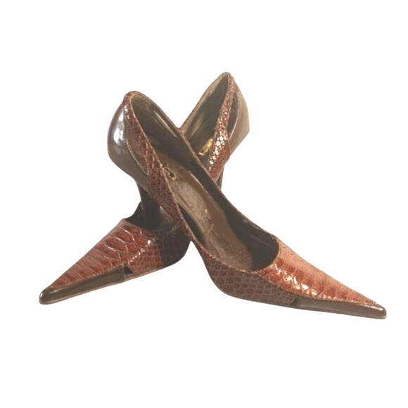 Michael Antonio Brown Multi Textured Reptile Embossed Red Bottom Heels 7… - Picture 1 of 11